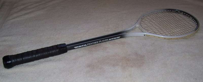Vintage - Slazenger Panther Player Squash Racquet / Racket - with Cover ........................