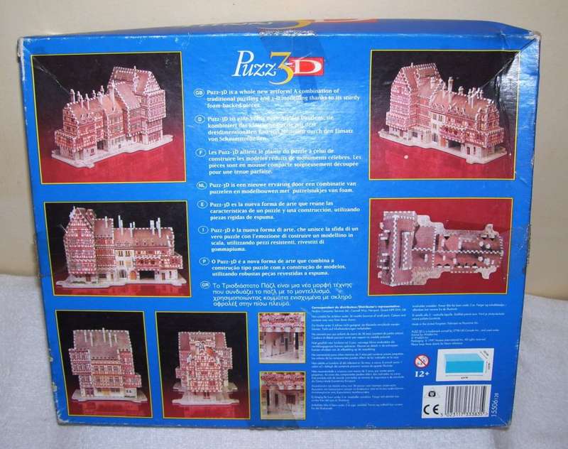 Vintage - 1996/97 - MB PUZZ 3D BAVARIAN MANSION from Milton Bradley (MB)...............
