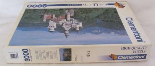 Vintage - 1998/2000 - CLEMENTONI 2000 piece Jigsaw Puzzle - NEUSCHWANSTEIN - made in Italy