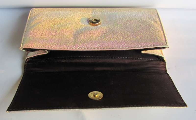 Vintage - 1984 -  Mother of Pearl Coloured Clutch Bag