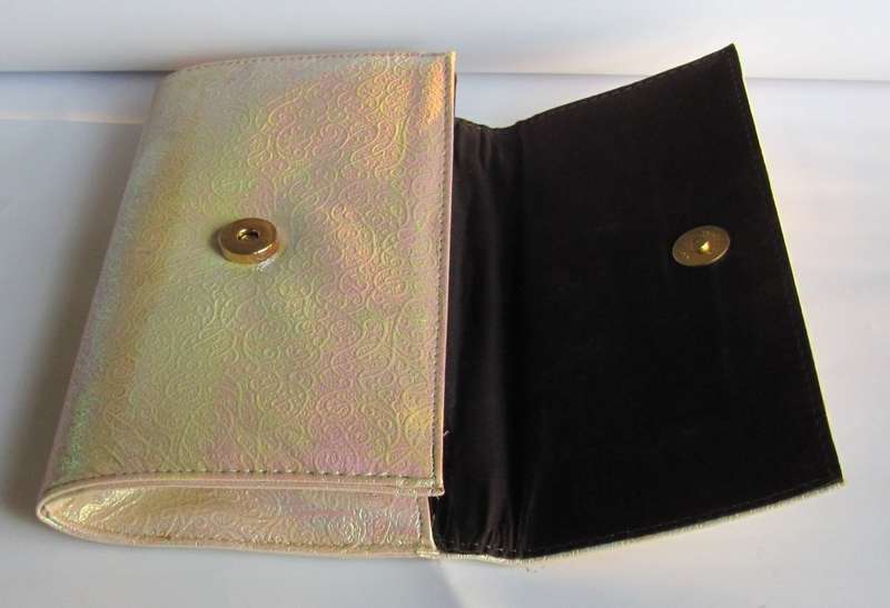 Vintage - 1984 -  Mother of Pearl Coloured Clutch Bag