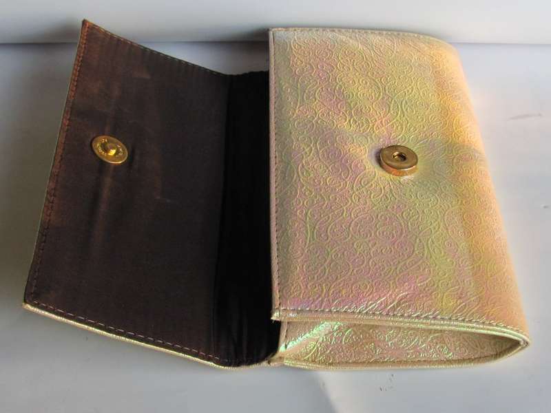 Vintage - 1984 -  Mother of Pearl Coloured Clutch Bag
