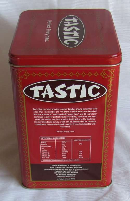 TASTIC RICE - Collectable Tin