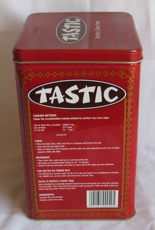 TASTIC RICE - Collectable Tin