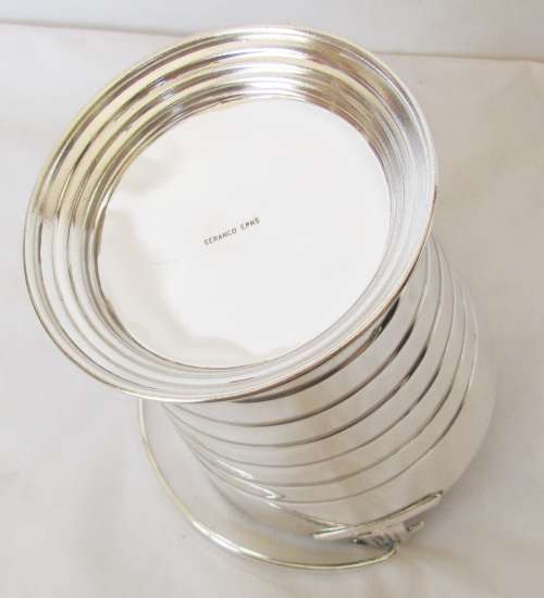 Vintage 1970`s - SERANCO EPNS SILVER Ice Bucket with insert - Stamped