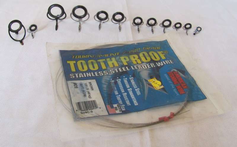Double Foot Casting and Spinning Fishing Rod Butt Guides and American Fishing Wire - reseved bankboy