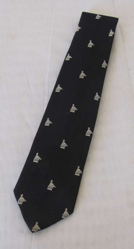 Vintage - 1970's TREVIRA Rhodesia Men's Tie with Embroidered Zimbabwe Birds