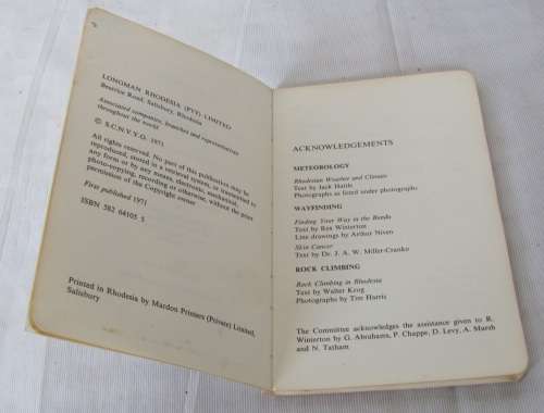The Bundu Book of Meteorology, Rock Climbing and Way-Finding - Bundu Book 4 - First Edition 1971