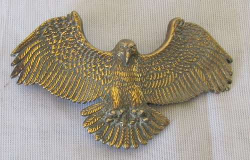Vintage - Solid Brass Eagle Belt Buckle