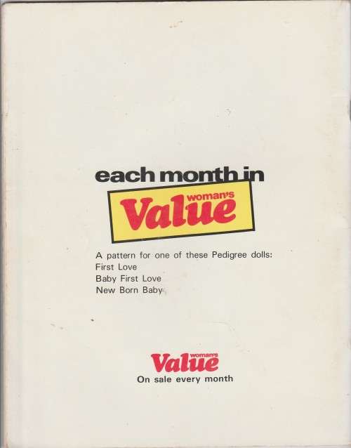 WOMAN'S VALUE  Book of First Love Doll Patterns 1982 1st Edition - 26 Knit,Crochet & Sew Patterns