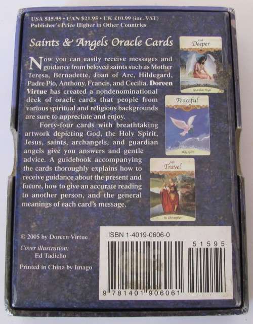 SAINTS & ANGELS Oracle Cards with Guide Book by Doreen Virtue
