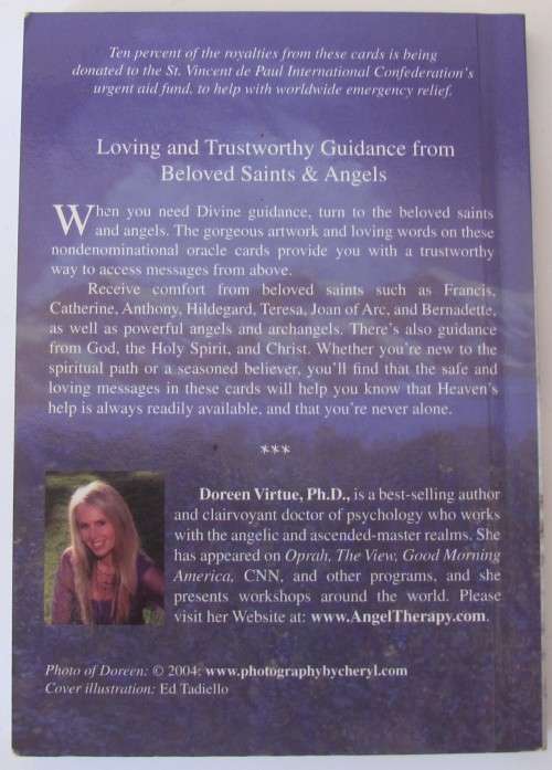 SAINTS & ANGELS Oracle Cards with Guide Book by Doreen Virtue