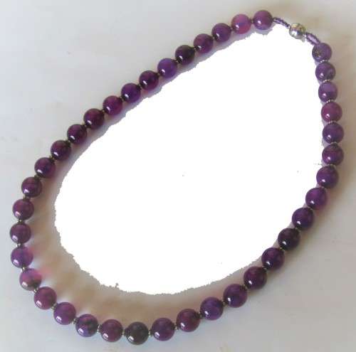 Amethyst / Agate Gemstone Necklace