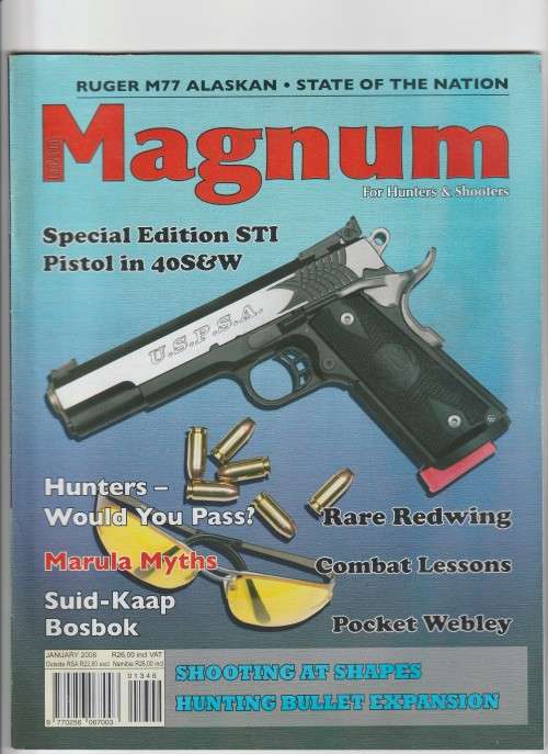 MAN MAGNUM for hunters and Shooters Magazine - January 2008 - Reserved for Rhodesianstudent