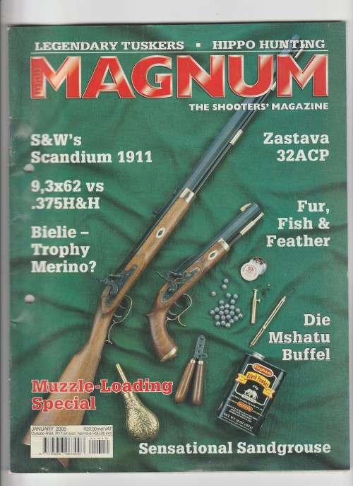 MAN MAGNUM 2005 January to December - 12 x Magazines for Hunters and Shooters