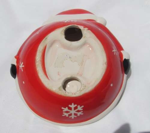 Porcelain Father Christmas Candy Dish