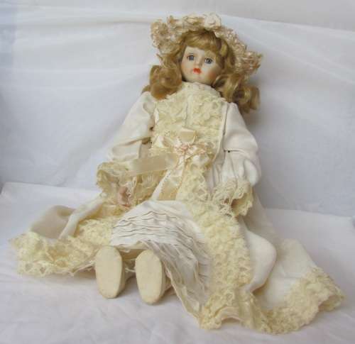 Vintage Pocelain Doll - 48cm