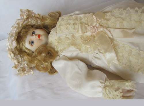 Vintage Pocelain Doll - 48cm