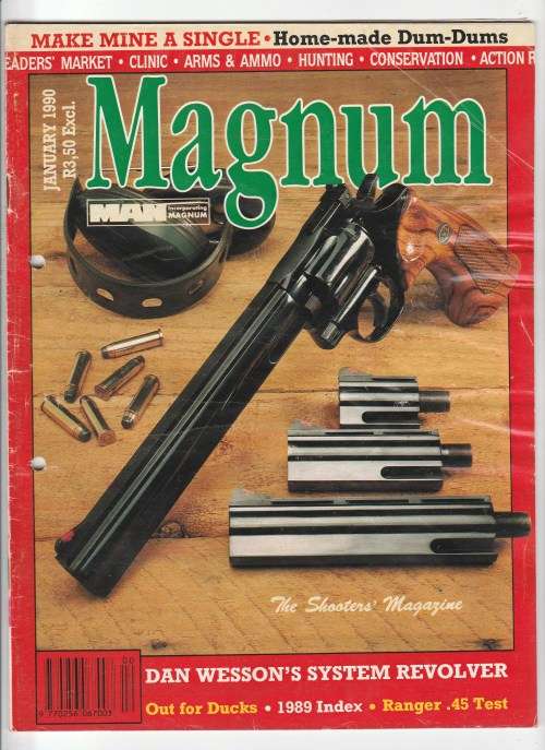 MAN MAGNUM January to December 1990 - 12 Magazines for Hunters and Shooters - reserved for Dramako