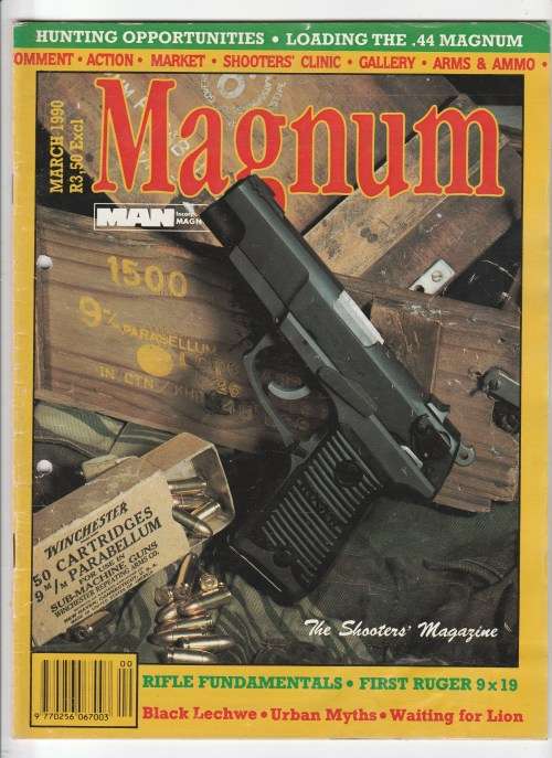 MAN MAGNUM January to December 1990 - 12 Magazines for Hunters and Shooters - reserved for Dramako