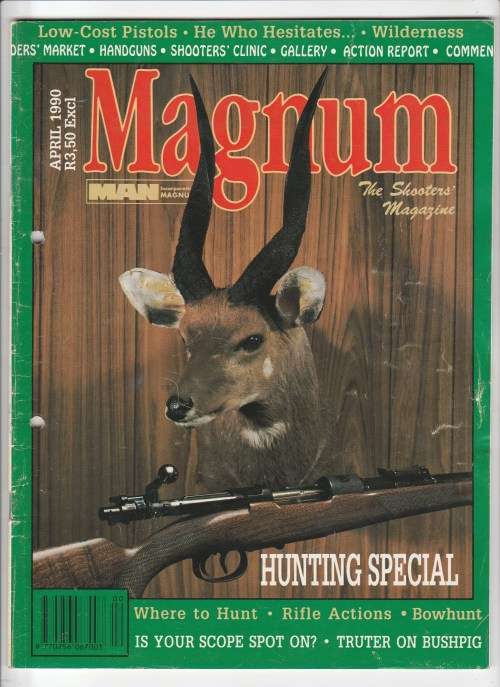 MAN MAGNUM January to December 1990 - 12 Magazines for Hunters and Shooters - reserved for Dramako