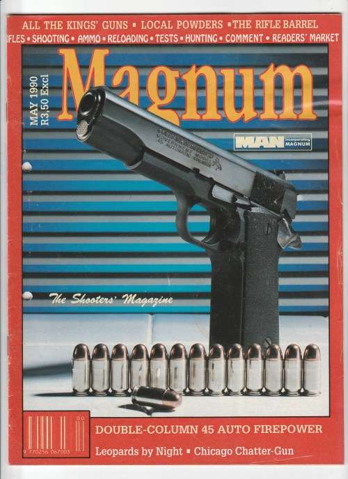 MAN MAGNUM January to December 1990 - 12 Magazines for Hunters and Shooters - reserved for Dramako
