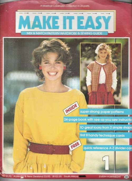 Make it Easy 1 - Sewing Pattern 1984 - Cut