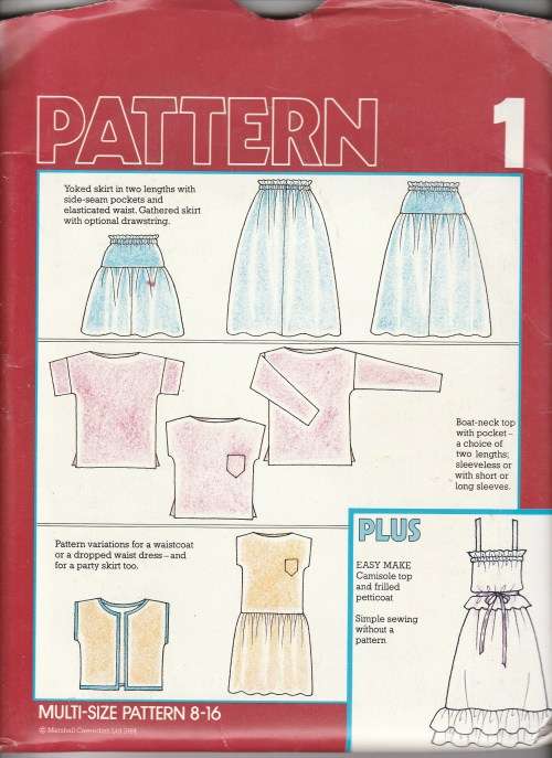 Make it Easy 1 - Sewing Pattern 1984 - Cut