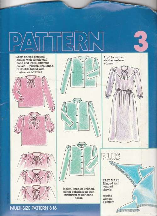 Make it Easy 3 - Sewing Pattern 3 1984 - Uncut