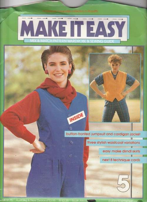 Make it Easy 5 - Sewing Pattern 1984 - Uncut