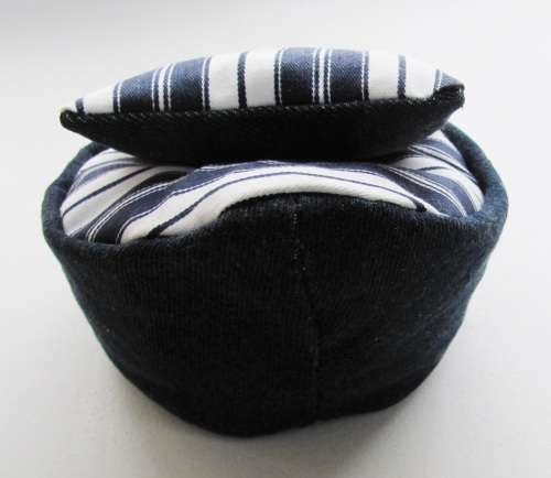 Fashion Dolls ( Barbie etc ) Denim Poof Pool Chair, Cushion and Robe - Doll not included