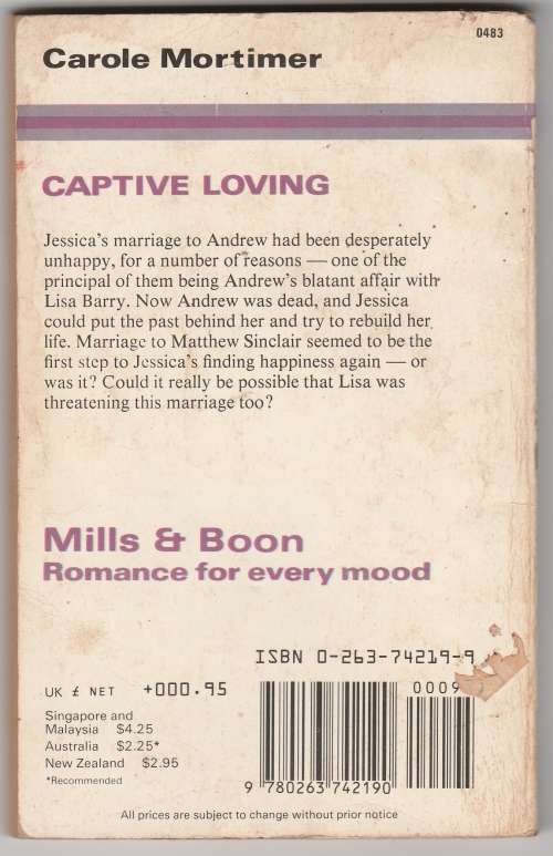 Mills and Boon - Captive Loving - Carole Mortimer