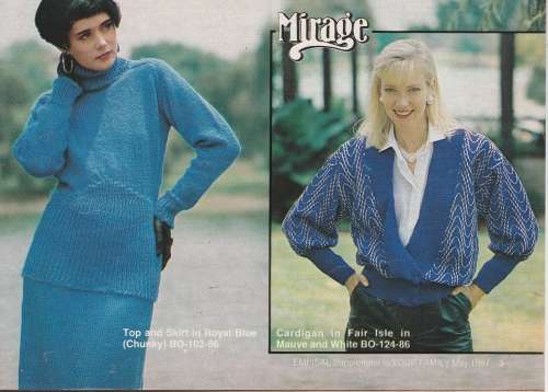 EMPISAL Exclusive New Designs for Winter`87 - Empisal Machine Knitting Patterns