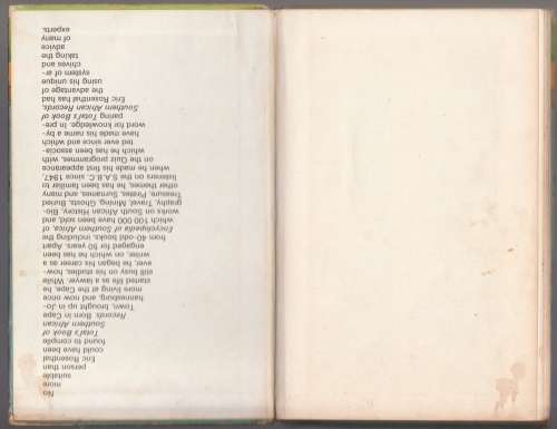 Total`s Book of Southern African Records by Eric Rosenthal - 1975