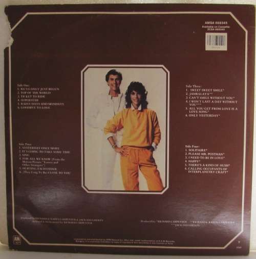 CARPENTER`S 24 Greatest Hits - 1982 - 2 x Vinyl LP`s