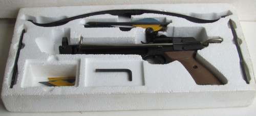 Vintage - Pistol Crossbow with Safety Lock + 11 pages of Printed Targets