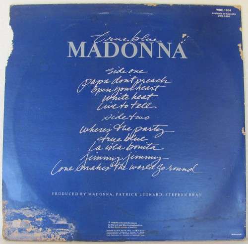 MADONNA - TRUE BLUE - Vinyl LP - 1986