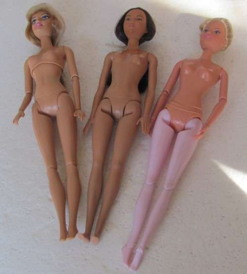 Fashion Dolls ( Barbie etc ) Denim Skirt and Top