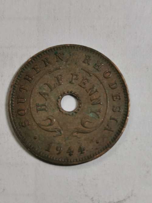 Southern Rhodesian 1944 Half Penny
