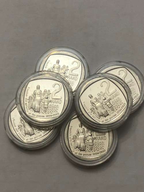 2020 South Africa R2 Coin UNC.in coin capsules.(price for one)