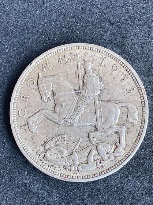 1935 Great Britain Silver Crown.