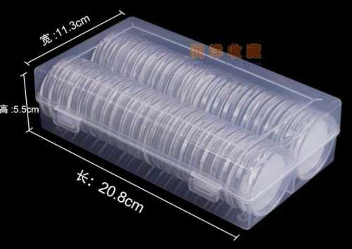 39mm coin capsules, box 46pcs.
