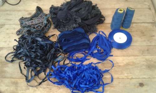 Whole lot of good quality laces , ribbons, cotton, buttons (check pictures)