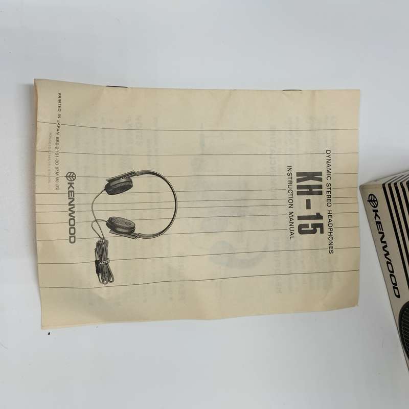 1981 Kenwood KH-15 Stereo Headphones (Not Tested)!!!