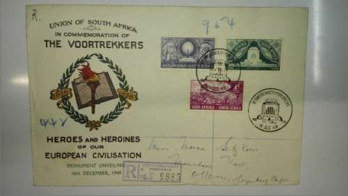 SA first day voortrekker  commemorative  cover colenso cancel condition as per scans