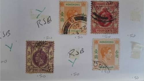 Stamps on page Hong Kong  Used