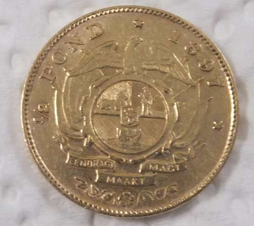 1897 22ct Gold Half Pond - Great detail