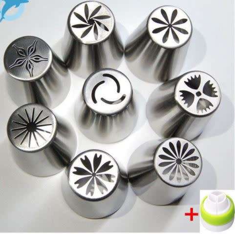8pc Russian Tulip Flower Icing Piping Nozzles