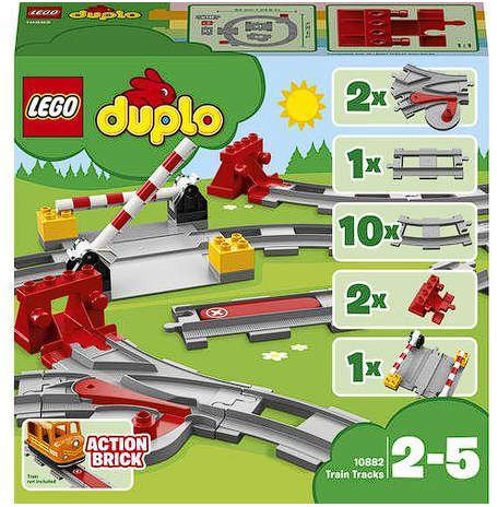 LEGO DUPLO Town Train Tracks Building Set 10882