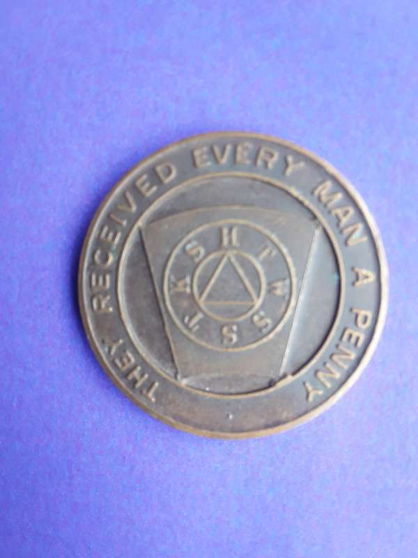 Masonic Coins They received every man a penny